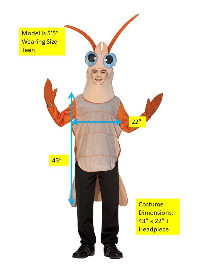 Shrimp Costume, Teen Size 14-16
