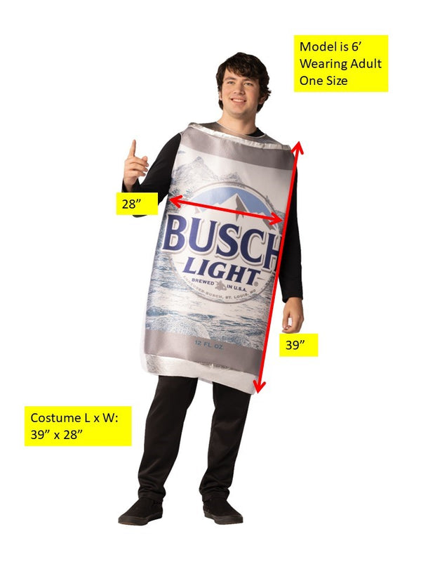 Busch Light Beer Can Halloween Costume, Adult One Size