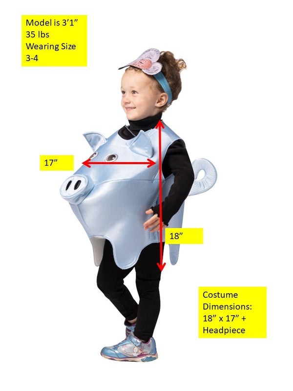 Piggy Bank Kids Halloween Costume, Child Size 3-4