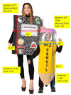 Take Note 2 Composition Notebook & Pencil Child 7-10 Combo Halloween Costume Set