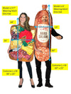 Charcuterie Board & Hard Salami Couples Halloween Costume, Adult One Size