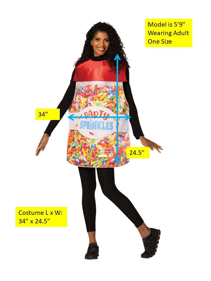 Party Sprinkles Halloween Costume, Adult One Size