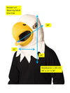 Eagle Mascot Head Costume, Adult One Size