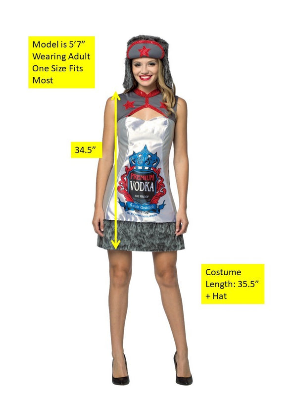 Vodka Dress Halloween Costume, Women's Size M-L (8-10)