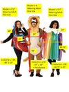 Ruby Slipper, Lion & Rainbow Halloween Group Costume, Adult One Size