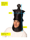 Ultimate Deluxe Black King Chess Headpiece Mask, Adult One Size