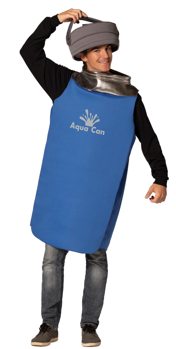 Aqua Can Water Bottle Halloween Costume, Adult One Size