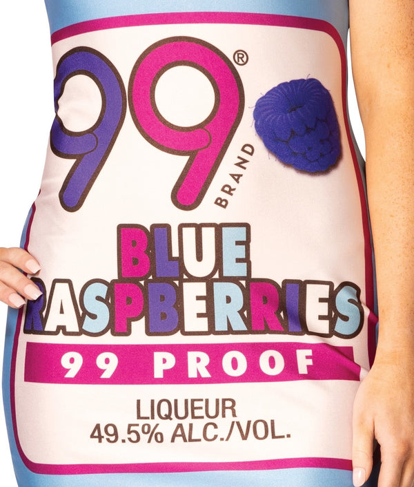99 Blue Raspberry Dress Costume, Women's Size 2-8