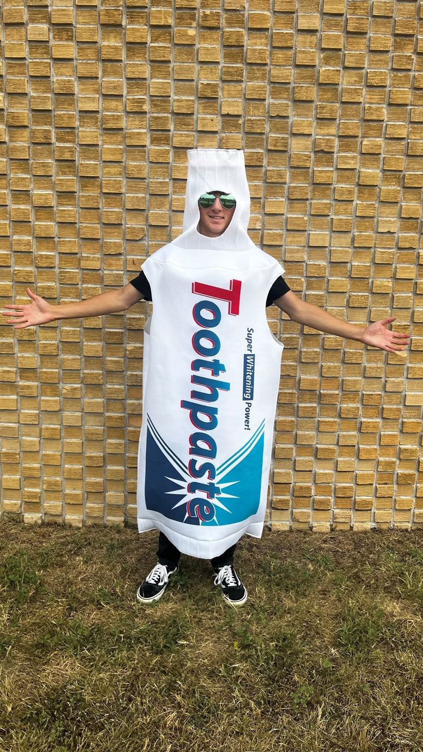 Toothbrush & Toothpaste Couples Halloween Costume, Adult One Size