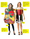Charcuterie Board &  Get Real Glass of Red Wine Couples Costume, Adult One Size