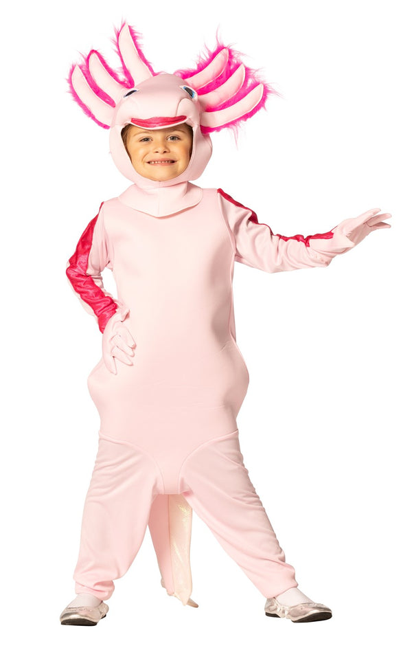 Axolotl Fish Kids Halloween Costume, Child Size 3-6