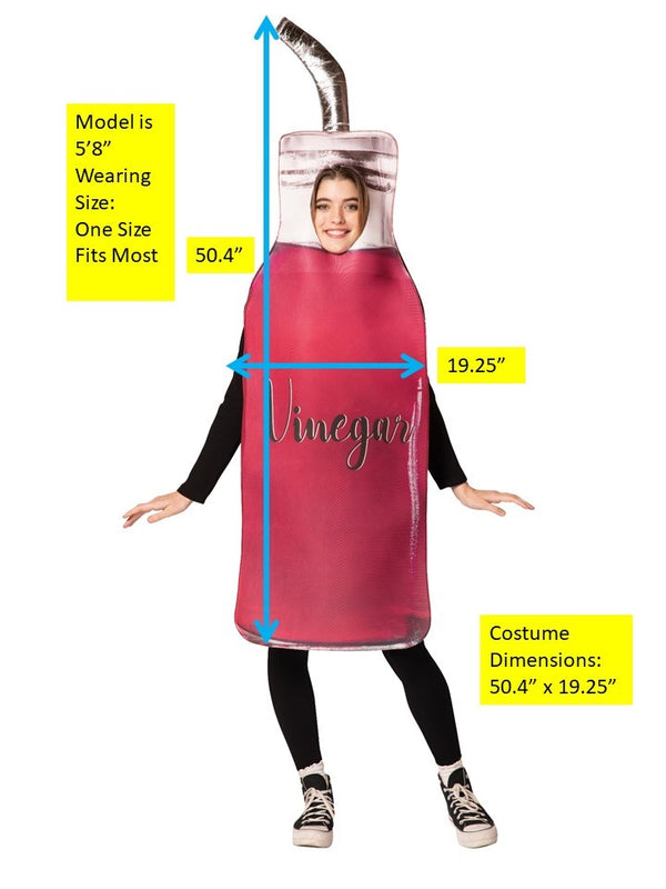 Vinegar Drizzle Bottle Halloween Costume, Adult One Size