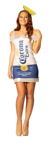Corona Extra Beer Dress Halloween Costume, Women's Size S-M (2-8)