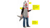 Sand Shark Costume, Adult One Size