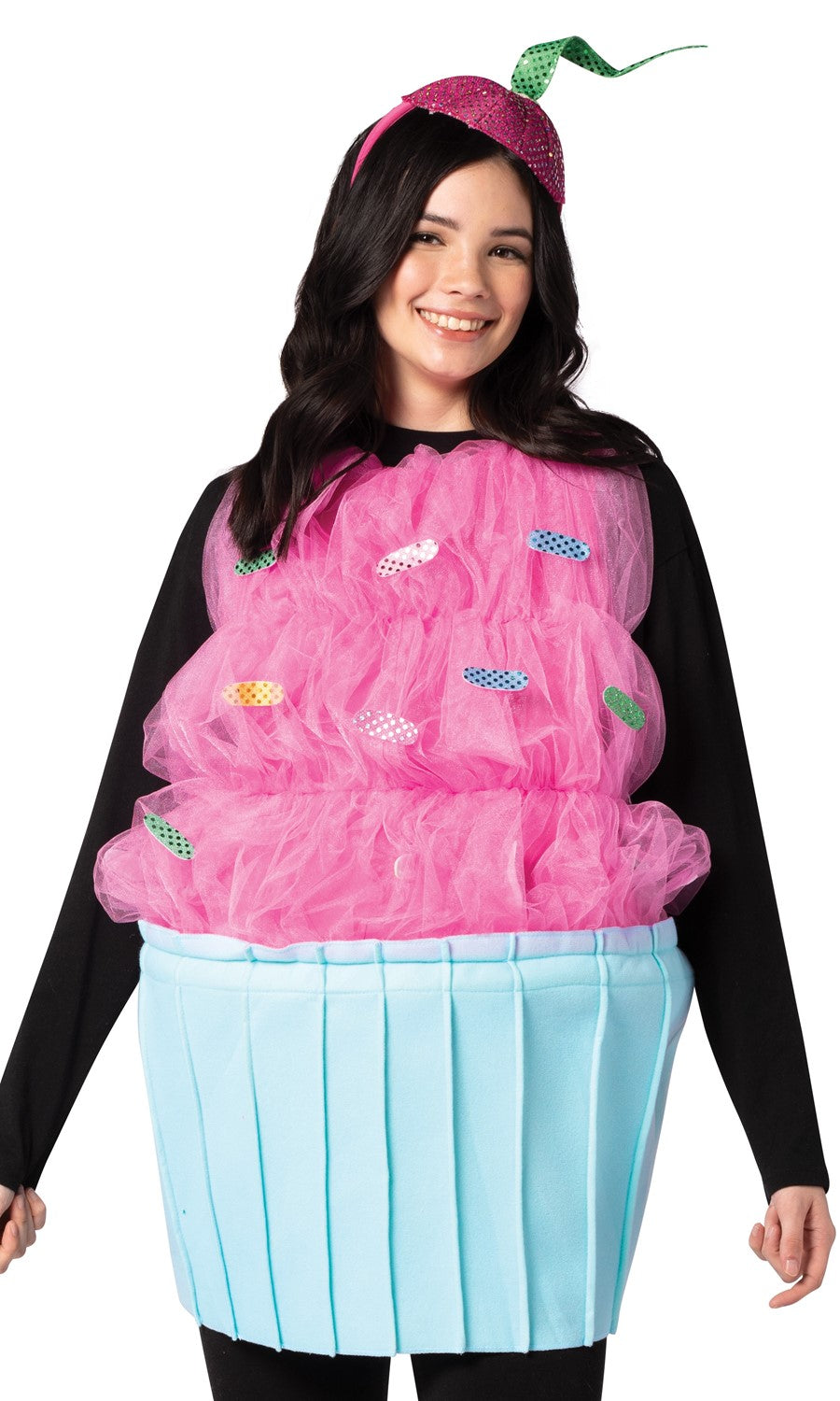 Cupcake Pink and Blue Sweet Eats Costume, Adult One Size