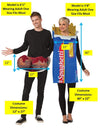 Spaghetti & Meatballs Couple Costume, Adult One Size