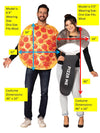 Pepperoni Pizza & Pizza Cutter Couple Costume, Adult One Size
