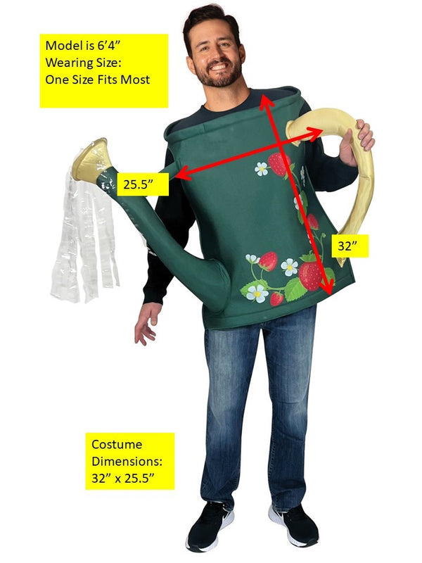 Flower Watering Can Costume, Adult One Size