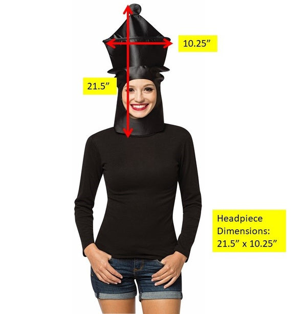 King & Queen Couples Chess Piece Halloween Mask Set, Adult One Size