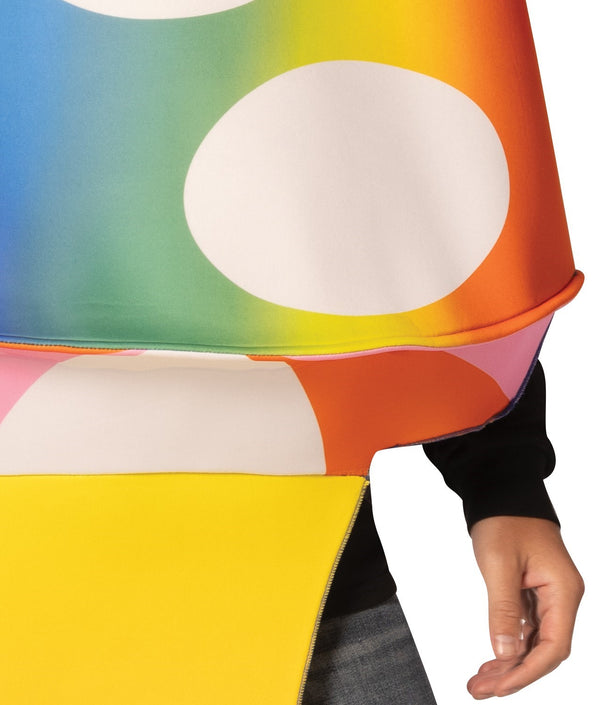 Mushroom Psychedelic Colors Halloween Costume, Adult One Size