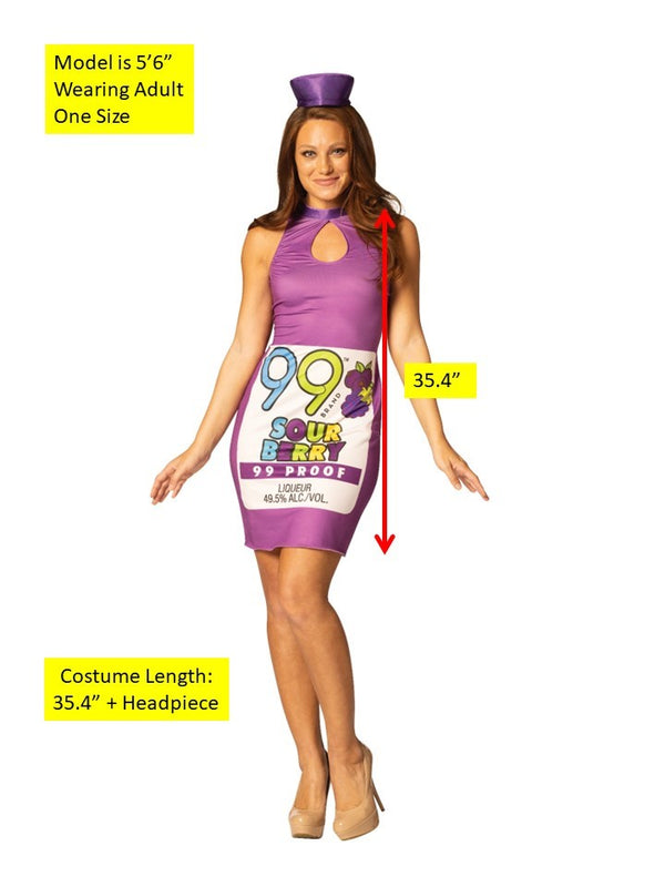 99 Sour Berry Dress Costume, Women's Size 2-8