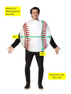 Get Real Baseball Halloween Costume, Adult One Size