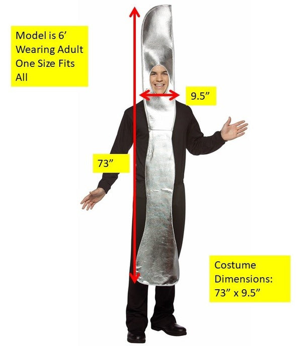 Silver Knife & Fork Couples Costume, Adult One Size