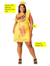 Sugar Babies Dress Halloween Costume, Women's Size L-LXL (14-16)
