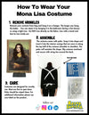 Mona Lisa Costume, Adult One Size