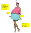 Cupcake Pink and Blue Sweet Eats Costume, Adult One Size