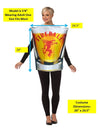 Fireball Shot Glass Costume, Adult One Size