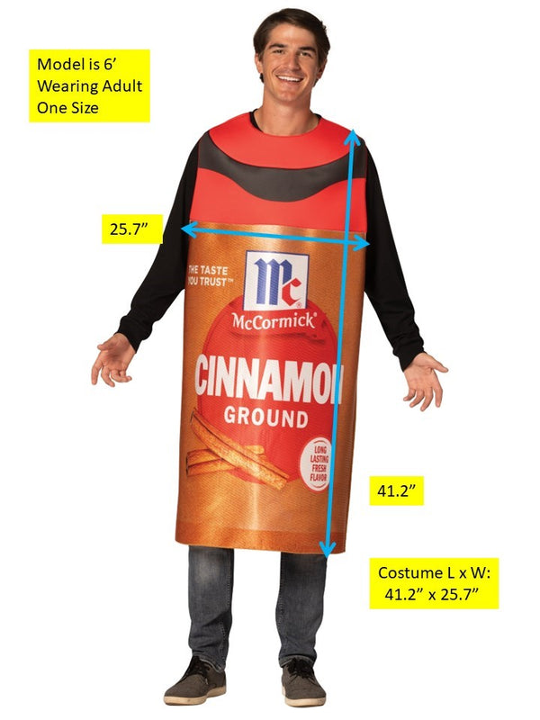 McCormick Cinnamon Spice Halloween Costume, Adult One Size