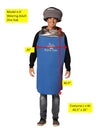 Aqua Can Water Bottle Halloween Costume, Adult One Size