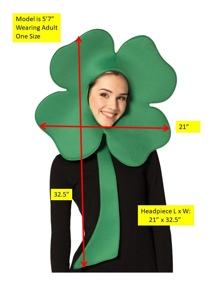 4 Leaf Clover Irish Headpiece, Adult One Size