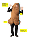 Penis Brown Halloween Costume, Adult One Size