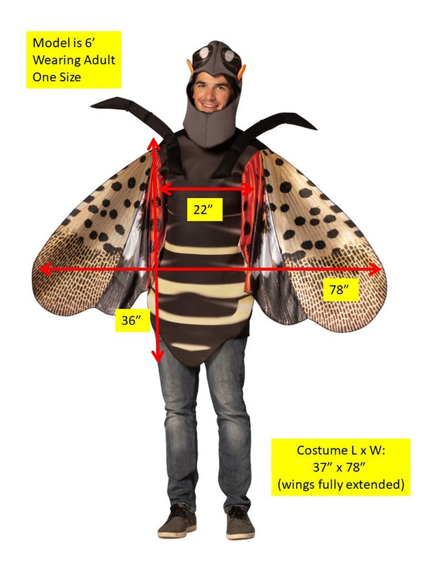 Lanternfly Halloween Costume, Adult One Size
