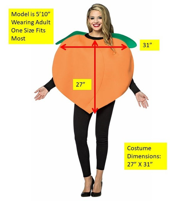 Eggplant & Peach Couple Halloween Costume, Adult One Size