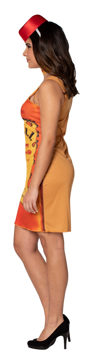 Fireball Bottle & Fireball Tank Dress, Adult One Size & Women's Size 4-8