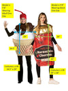 Maraschino Cherries Jar & Ice Cream Sundae Couple Halloween Costume