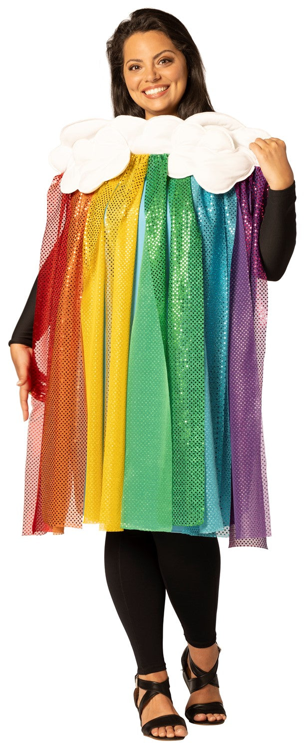 Rainbow with Rain Cloud Costume, Adult One Size