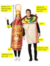 McCormick Cholula Hot Sauce & Deluxe Burrito Couple Costume, Adult One Size